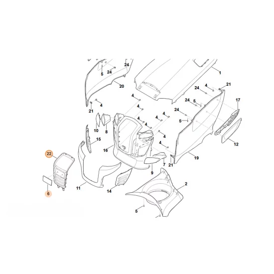 STIHL  kratka kompl. 6170 780 5500